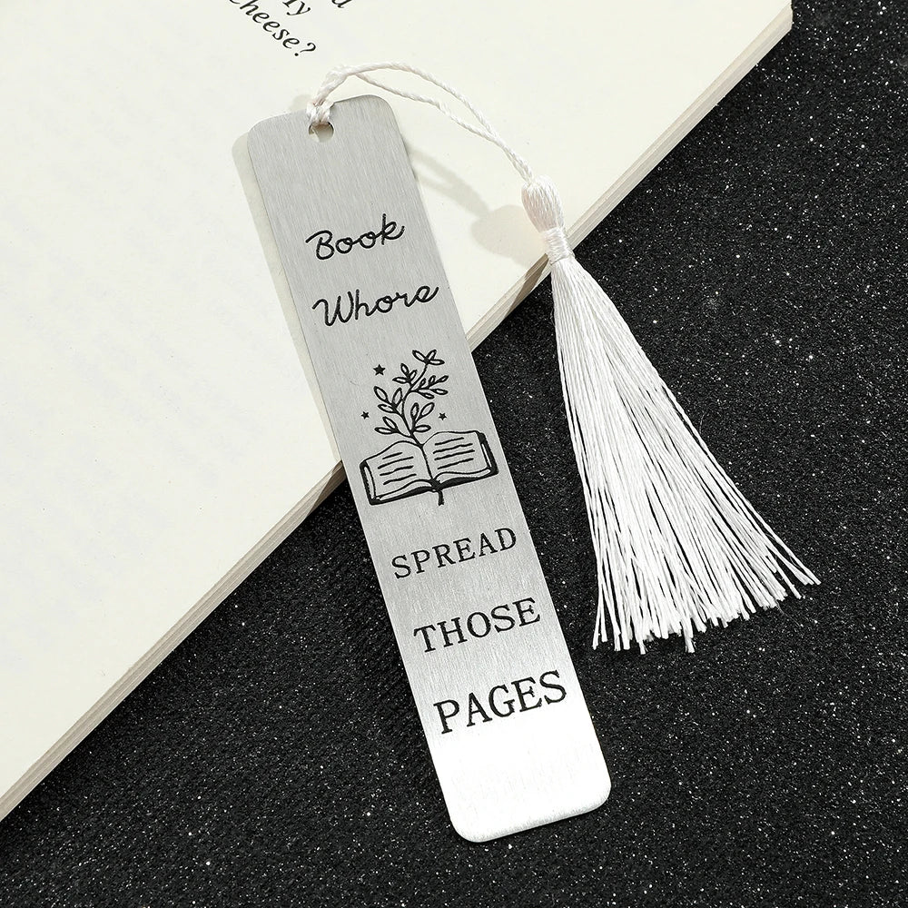 1pc Smutty Engraved Metal Bookmarks
