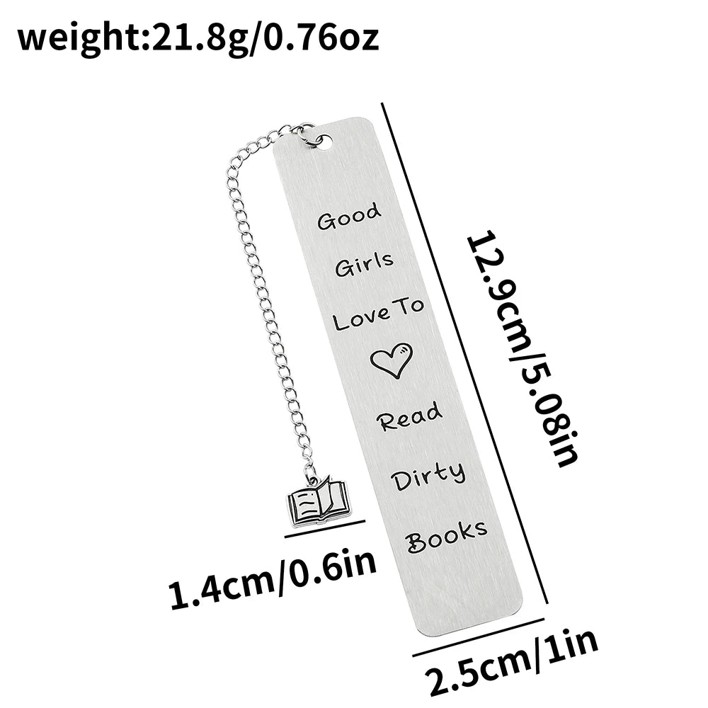 Smutty Stainless Steel Bookmarks
