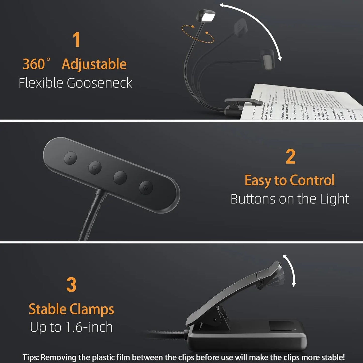 Led Light USB Rechargeable Reading Light