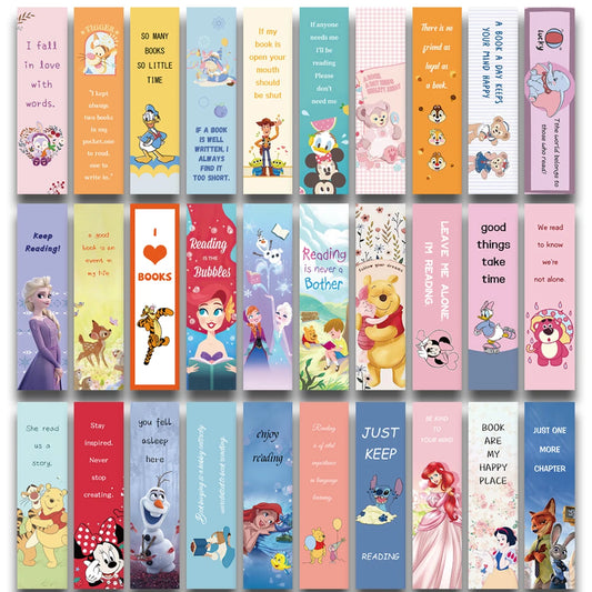 30 PCS Kiddies Cute Fun Style Reading Bookmarks