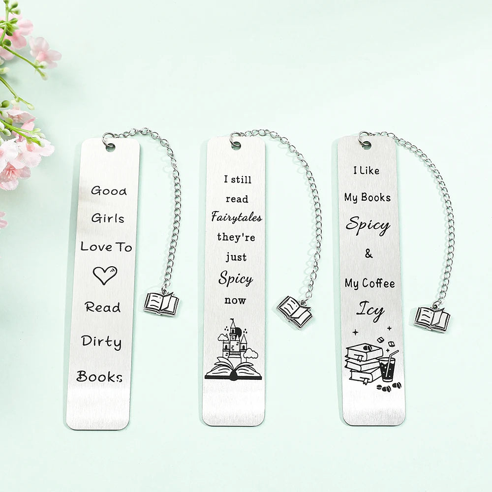 Smutty Stainless Steel Bookmarks