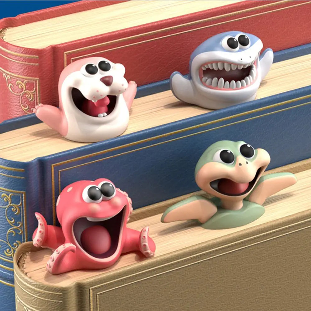 PVC 3D Stereo Cartoon Bookmarks