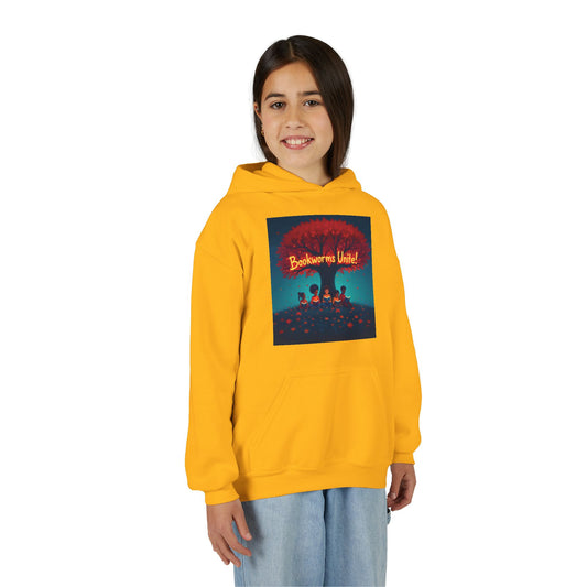 Bookworms Unite! Youth Hoodie - Cozy Sweatshirt for Book Lovers