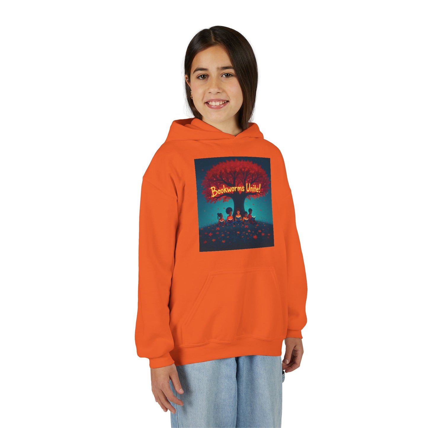 Bookworms Unite! Youth Hoodie - Cozy Sweatshirt for Book Lovers