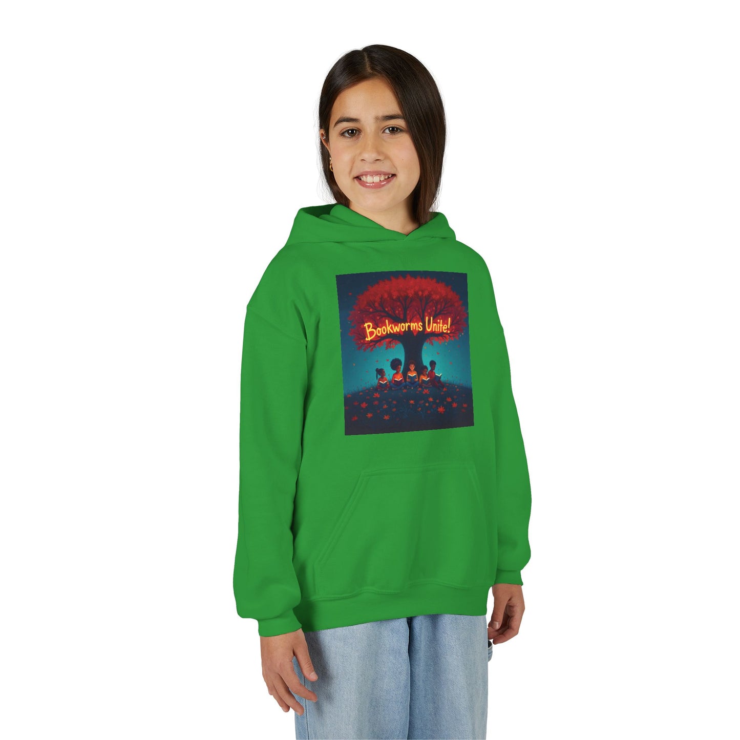 Bookworms Unite! Youth Hoodie - Cozy Sweatshirt for Book Lovers