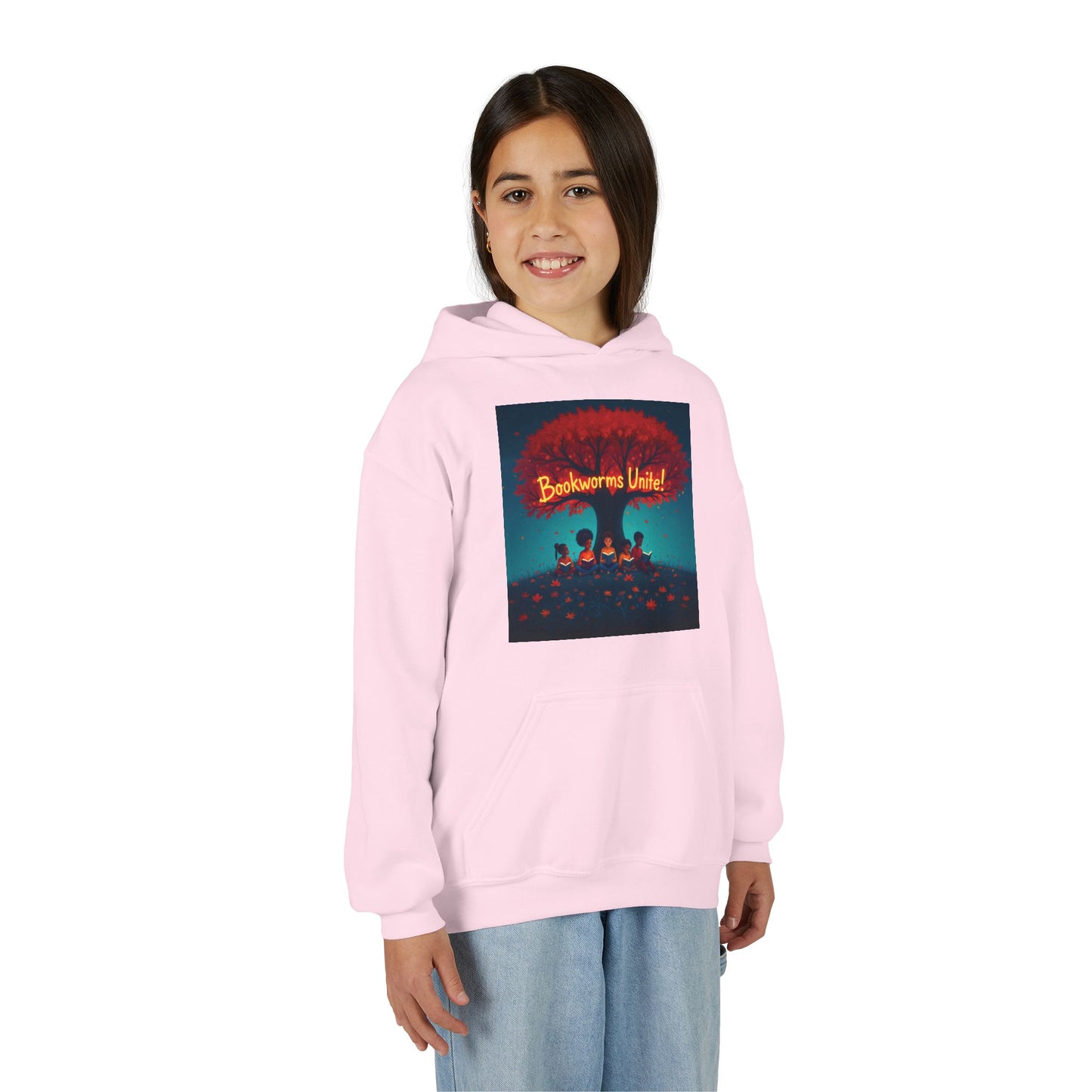 Bookworms Unite! Youth Hoodie - Cozy Sweatshirt for Book Lovers