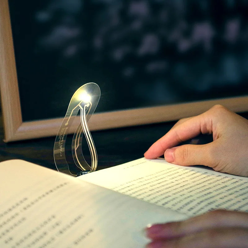1pcs Mini Ultra Thin Bookmark LED Book Light