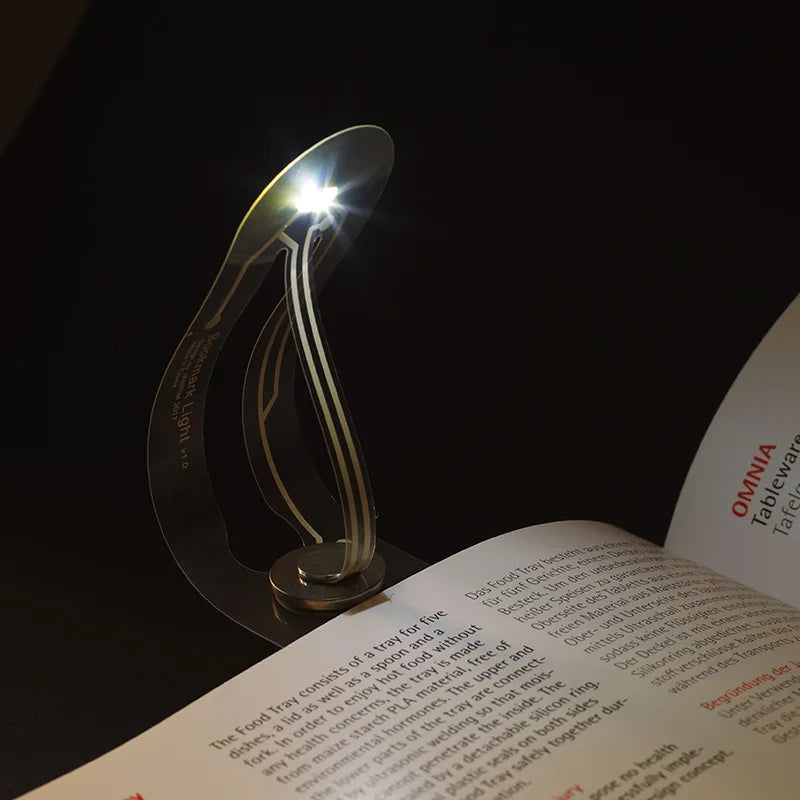 1pcs Mini Ultra Thin Bookmark LED Book Light