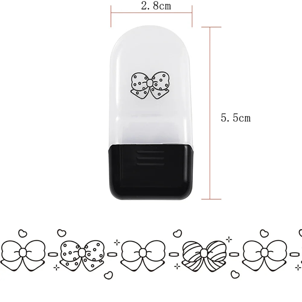 Creative Flower Rolling Stamp - DIY Journal Decoration