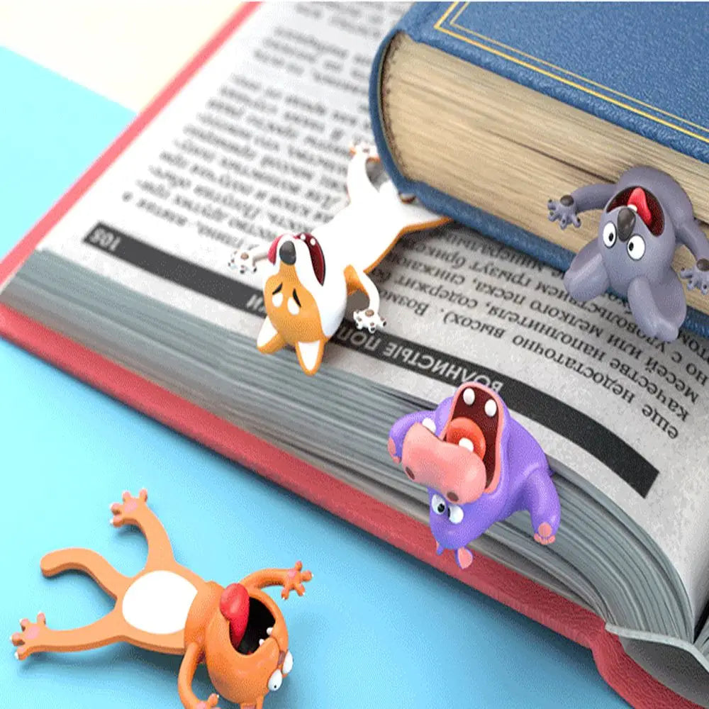 PVC 3D Stereo Cartoon Bookmarks