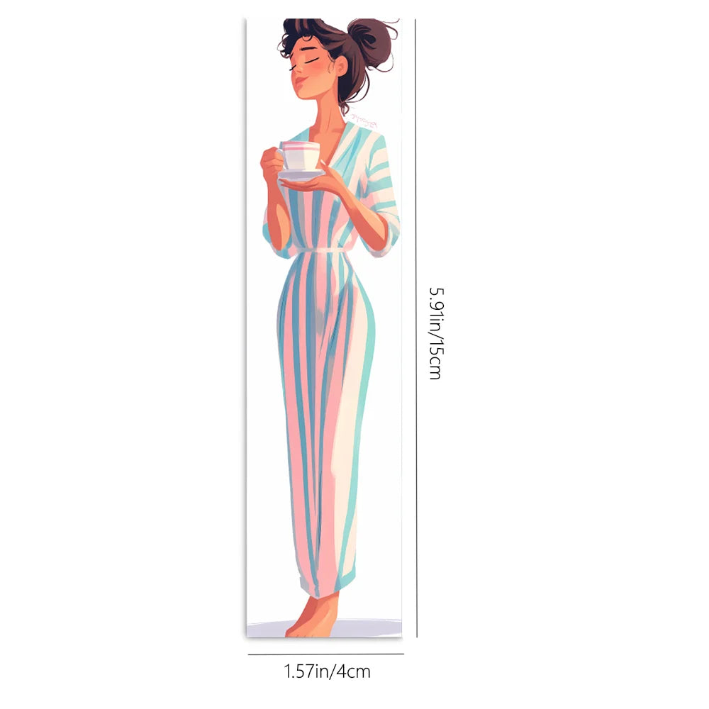 32pcs, Watercolor Illustration Girl Bookmarks