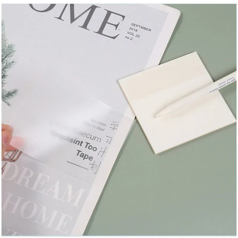 100 Sheets Transparent Sticky Notes