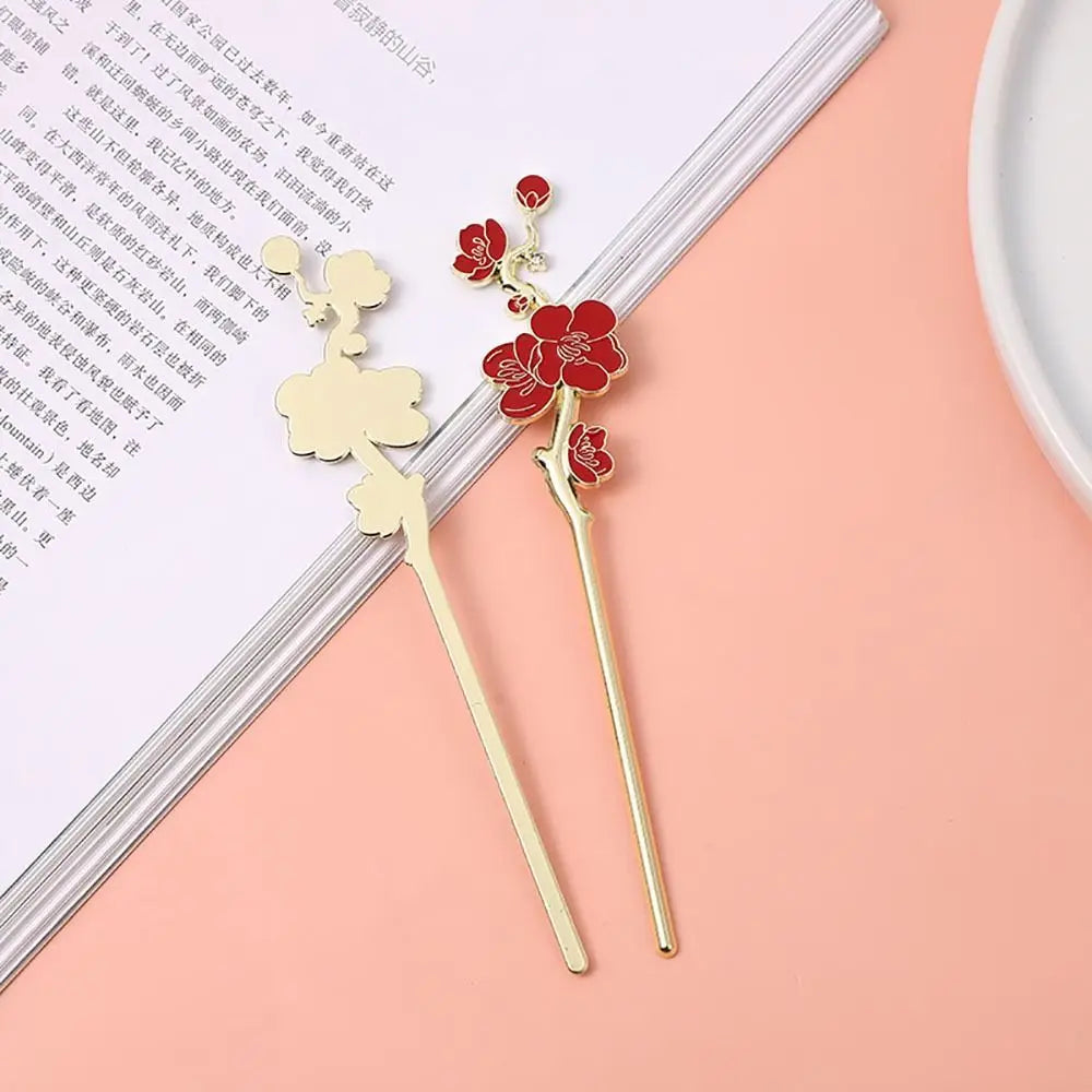 Plum Blossom Metal Bookmark