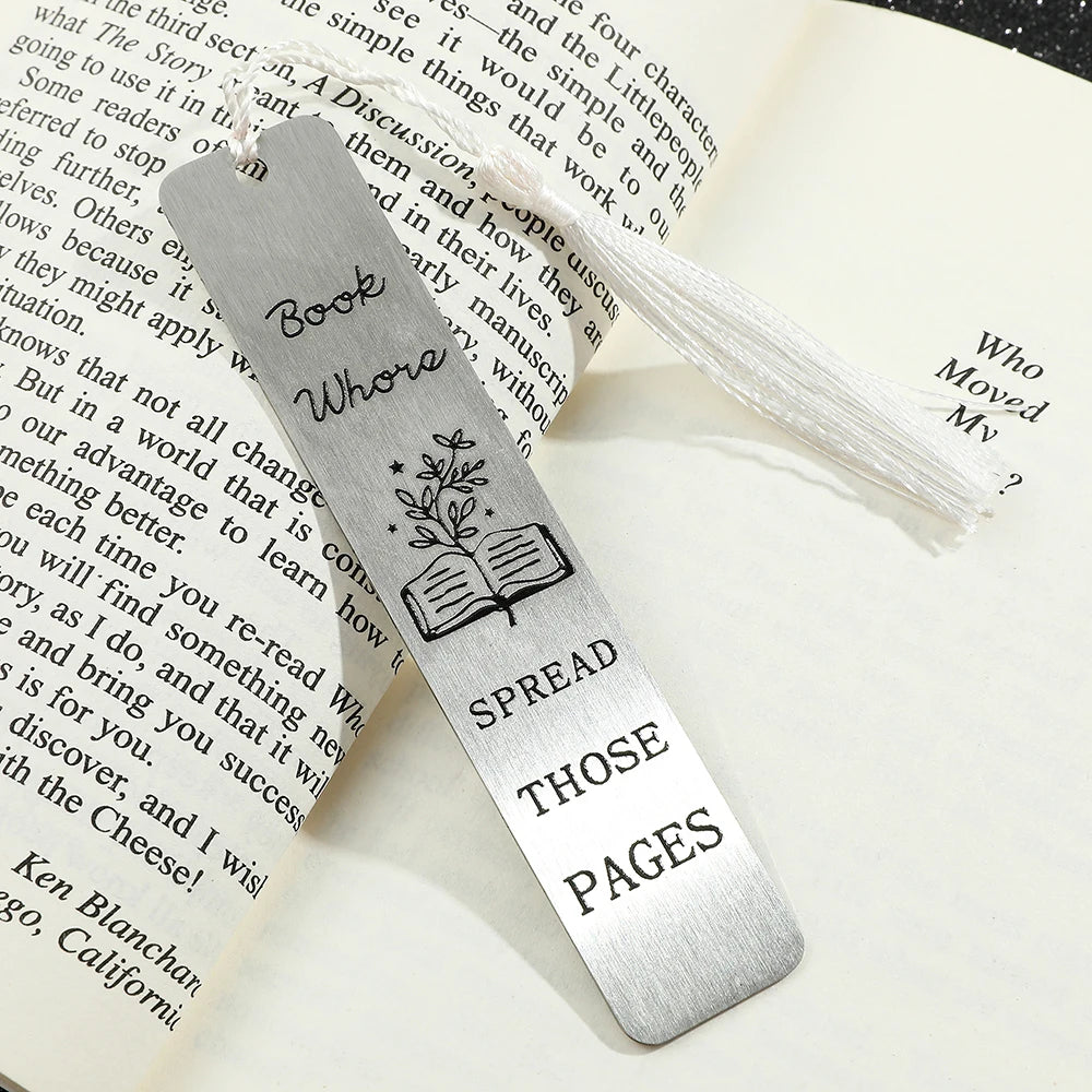 1pc Smutty Engraved Metal Bookmarks