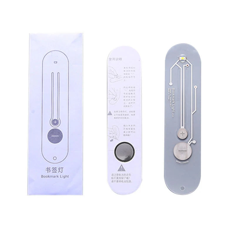 1pcs Mini Ultra Thin Bookmark LED Book Light