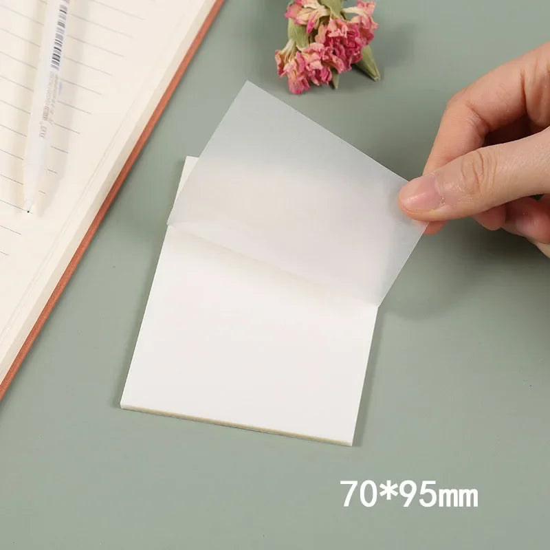 100 Sheets Transparent Sticky Notes