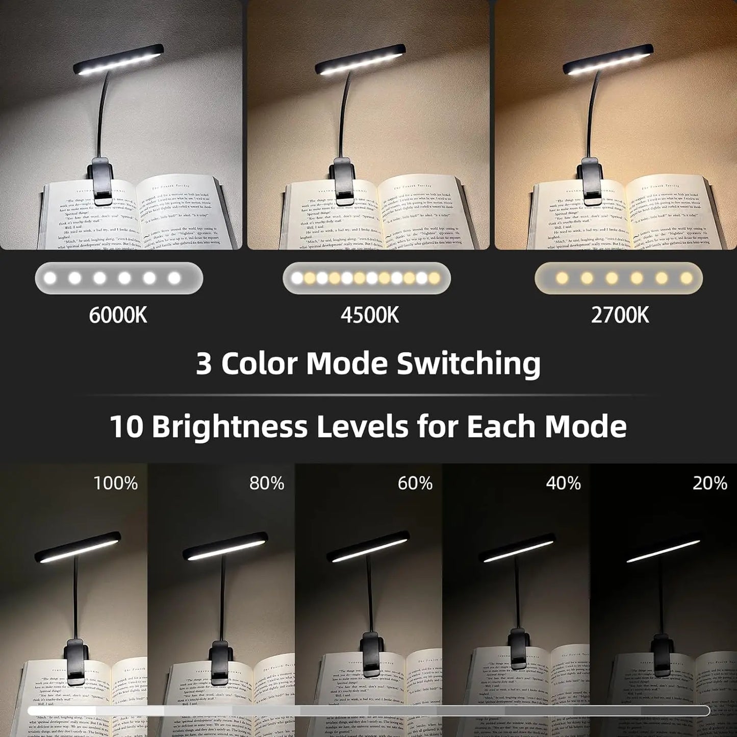 Led Light USB Rechargeable Reading Light