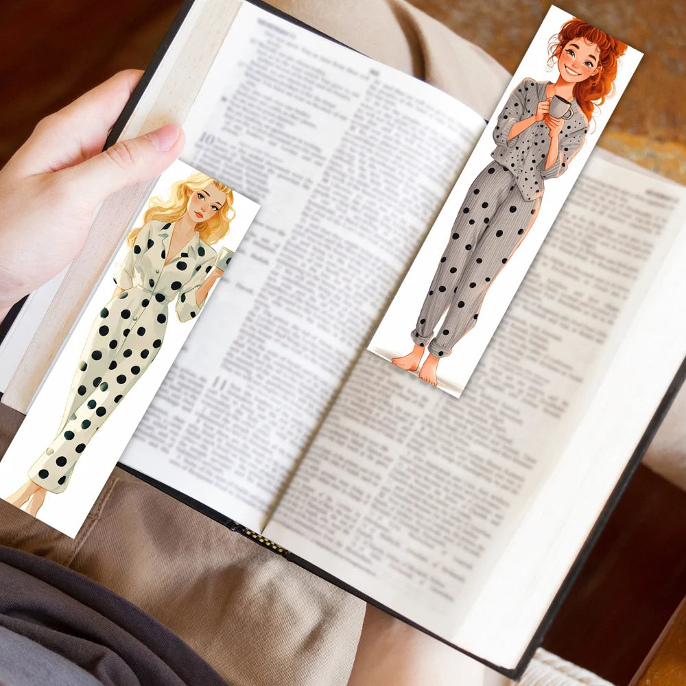 32pcs, Watercolor Illustration Girl Bookmarks