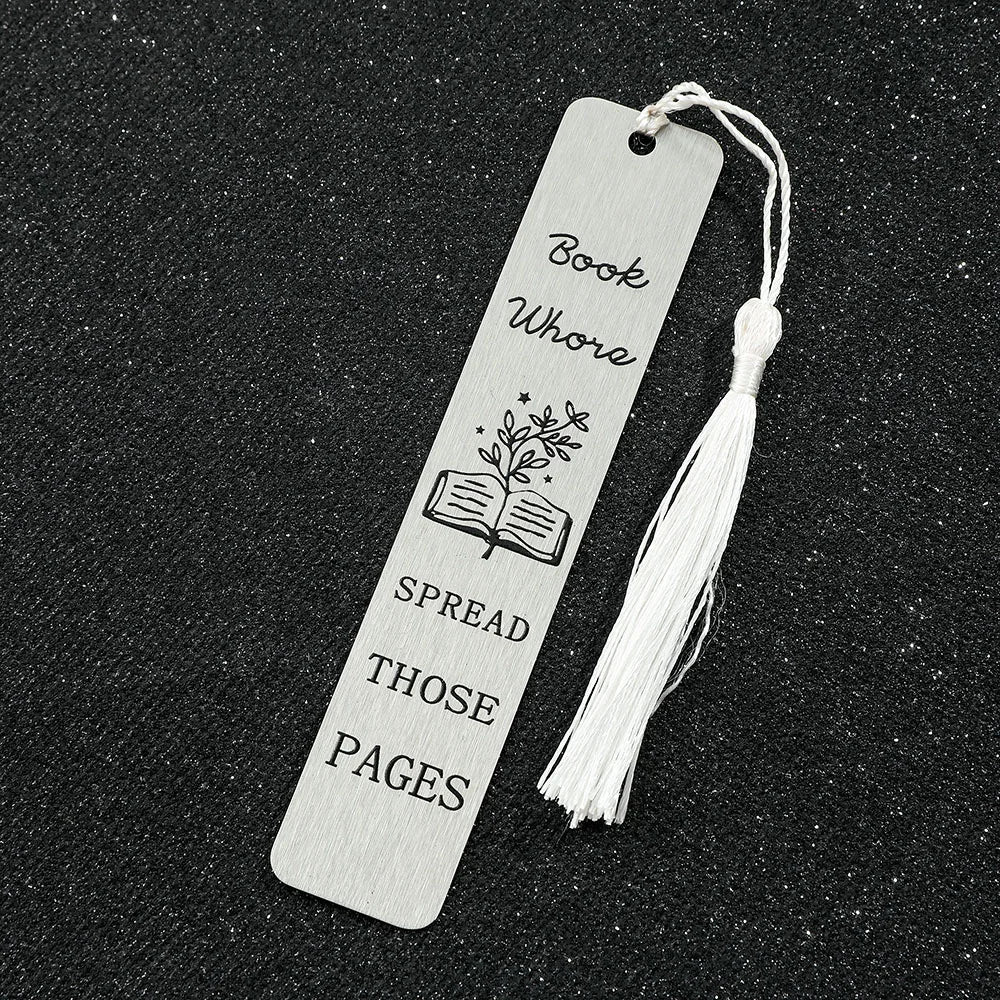 1pc Smutty Engraved Metal Bookmarks