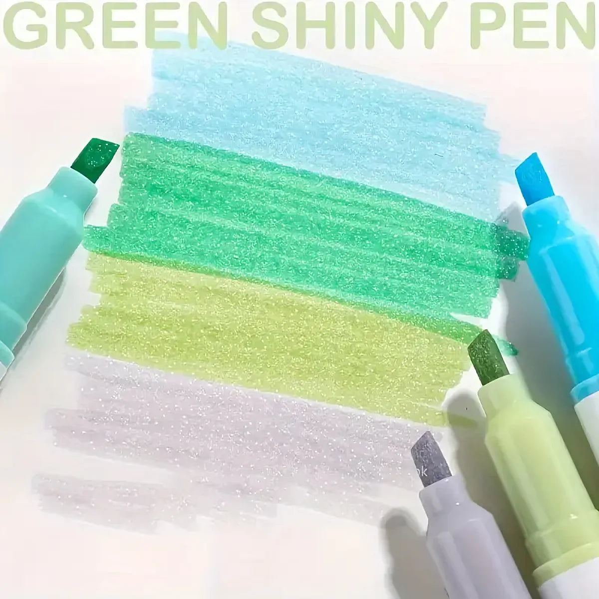 12pcs Glitter Shiny Highlighter Marker pen
